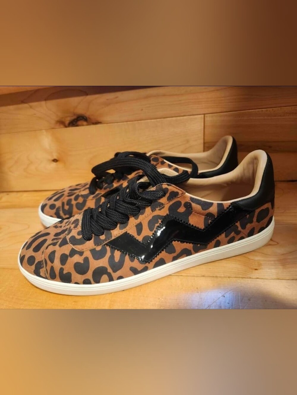 Stuart Weitzman Leopard Print Low-Top Sneakers